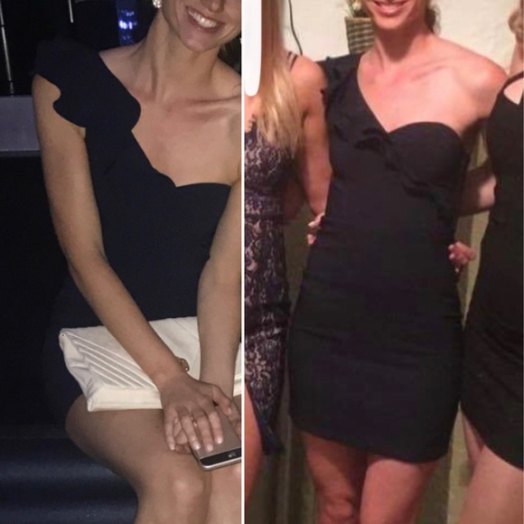 One Shoulder Ruffle Mini - Picture 2 of 4